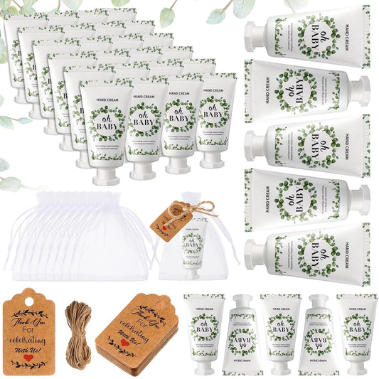 48 Sets Baby Shower Hand Cream Party Favors for Guests Gift Bulk Travel Size Hand Lotion Set for Baby Shower Wedding Christmas(Baby)