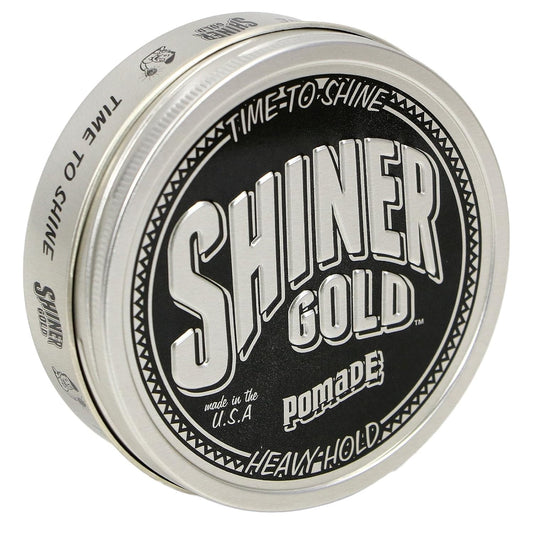 Shiner Gold Pomade | Strong Hold | High Shine | Water-based | Coconut Scent, 4oz