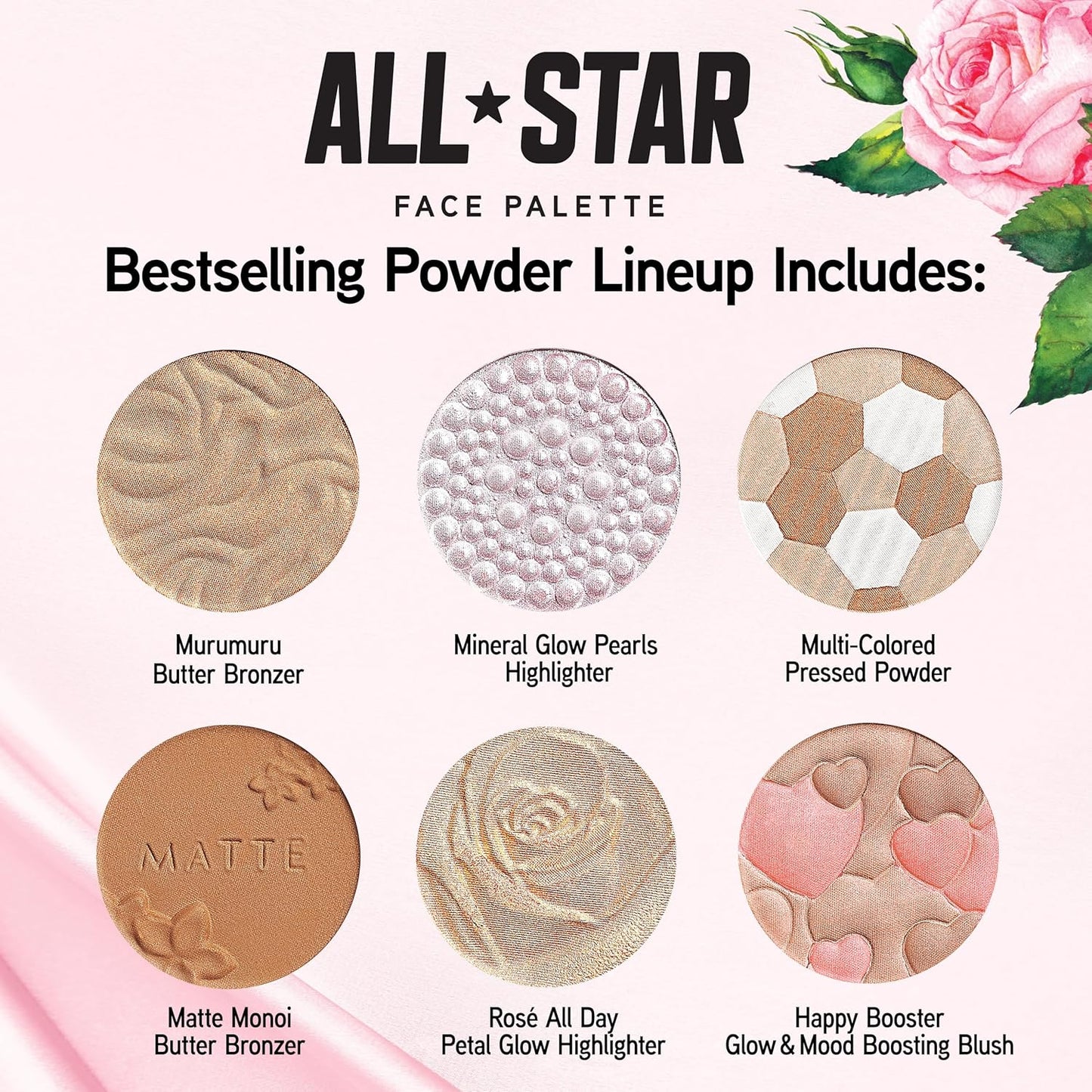Physicians Formula All-Star Face Palette, Velvety-Smooth Buildable & Blendable Formulas,Versatile Matte and Multidimensional Shades, Cruelty-Free & Vegan